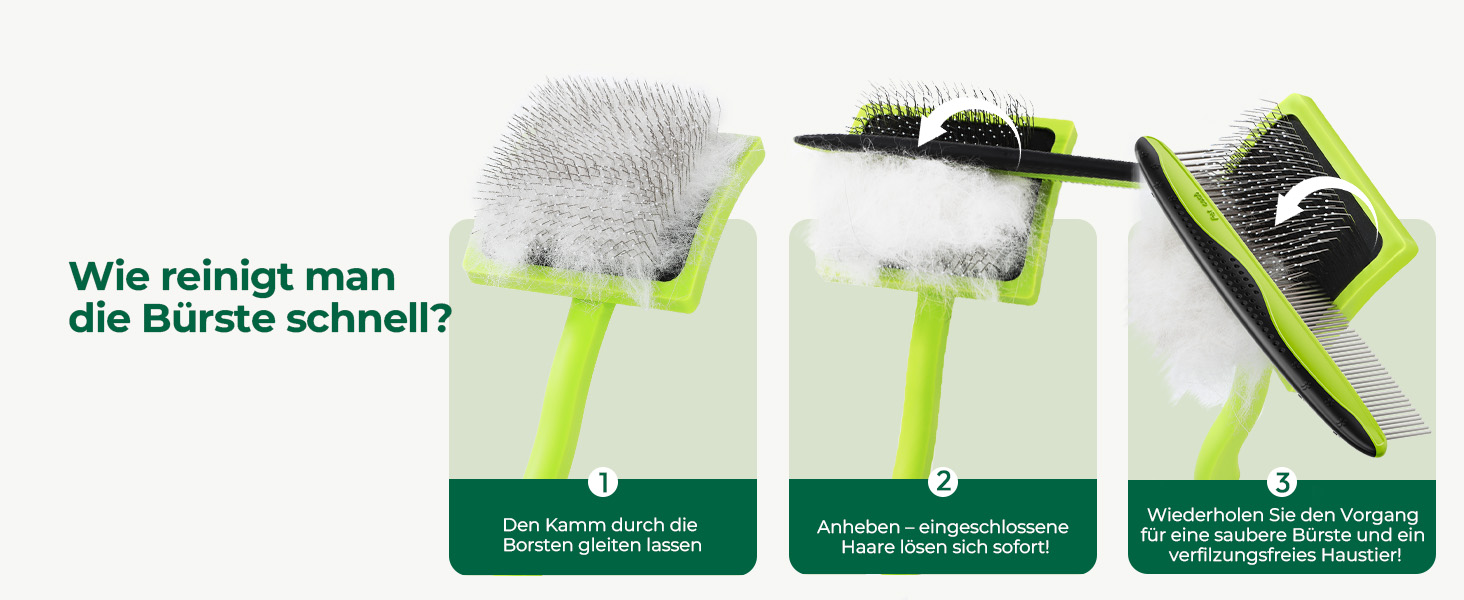 Професійна щітка Pecute Slicker для собак, видаляє підшерсток, ковтуни, 25 мм, S. Ідеально для пуделів, тедді, кокапу, довгошерстих собак. Без липких кульок.