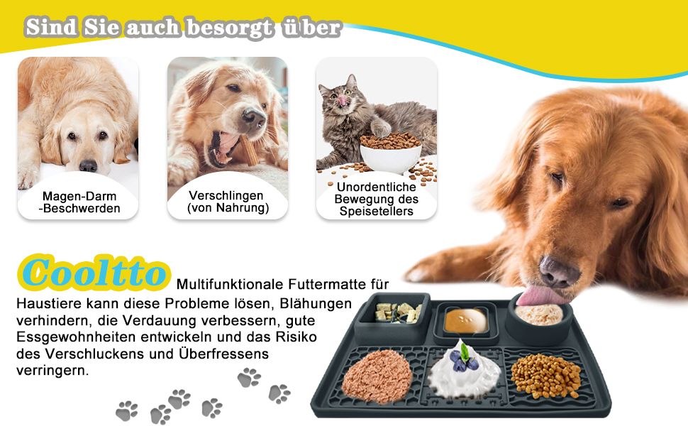 Шлека для собак Cooltto з лопаткою та нержавіючою чашею, силіконова підкладка з присосками для догляду за шерстю, купання та обрізки кігтів. Модель C & B (темно-сірий)