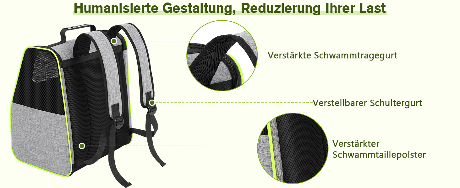 Рюкзак для кота Pecute з сітчастим вікном, чорний, до 6 кг