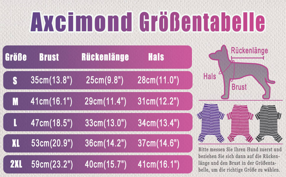 Комбінезон для собак після операції Axcimond, сірий, L, захисний одяг для відновлення, хірургічний костюм для тварин
