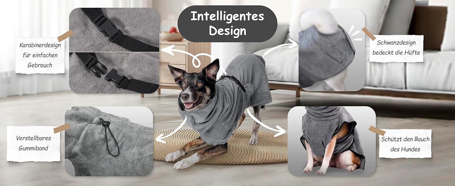 Рушник для собак Auvstar з бавовни, великий, вбираючий, м'який, для грумінгу