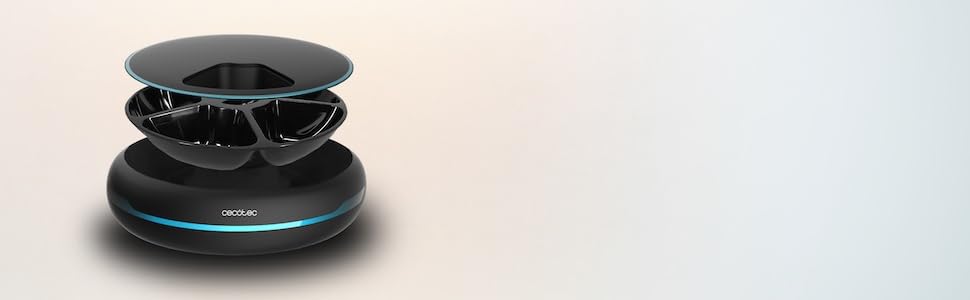 Автоматичний годівниця для домашніх тварин Cecotec Pumba 1600 Purrfect Meal - 1.6 л, 4 відділення, таймер, LED-дисплей, голосовий рекордер