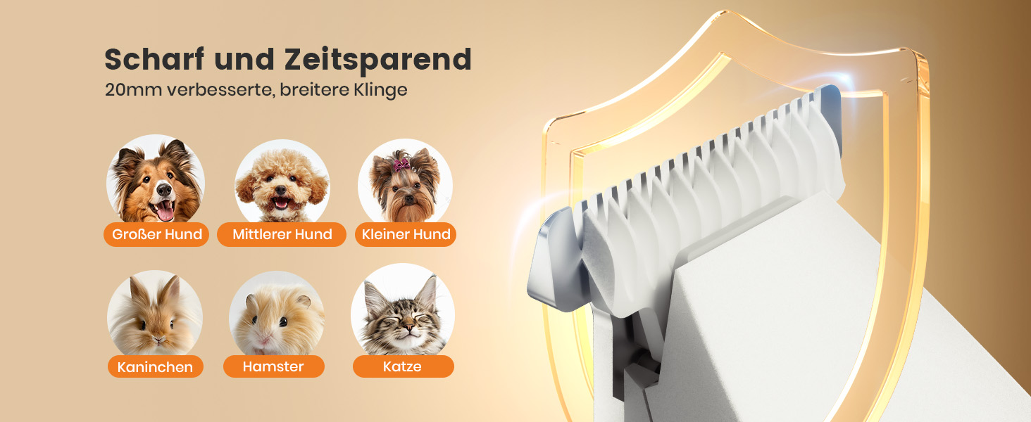 Триммер для собак Oneisall Paw Trim Pro з LED-підсвічуванням: тихий, для догляду за лапами, очима, вухами та обличчям. Бездротовий триммер для собак (білий)
