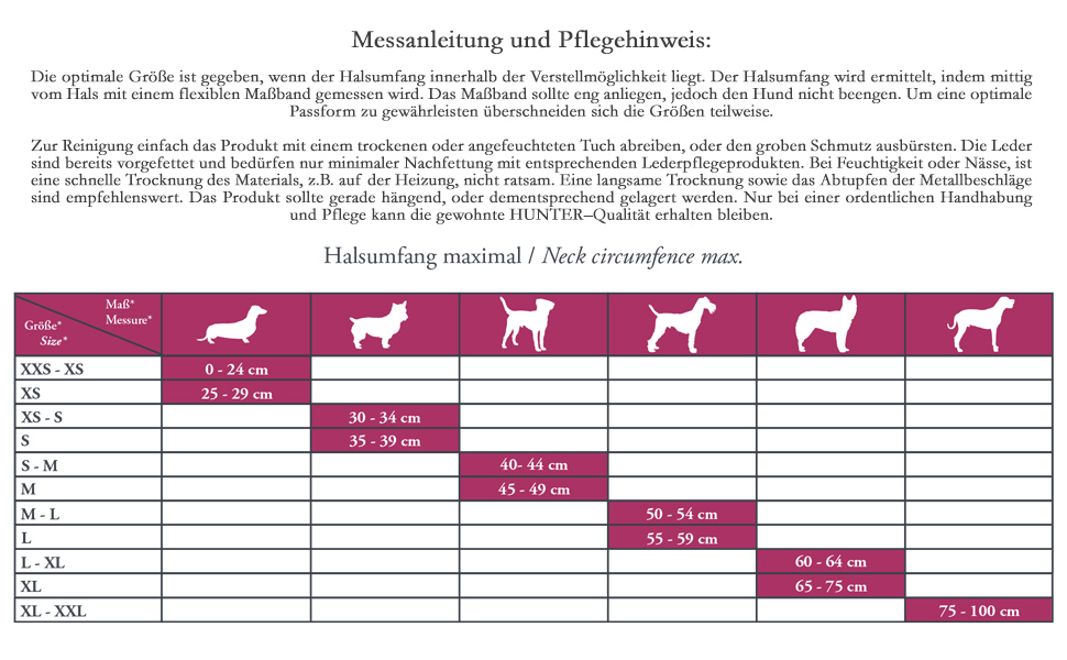 Нашийник для собак HUNTER ROCKY PETIT, чорний, з м'якої шкіри Наппа, з заклепками, розмір XS (30 см)