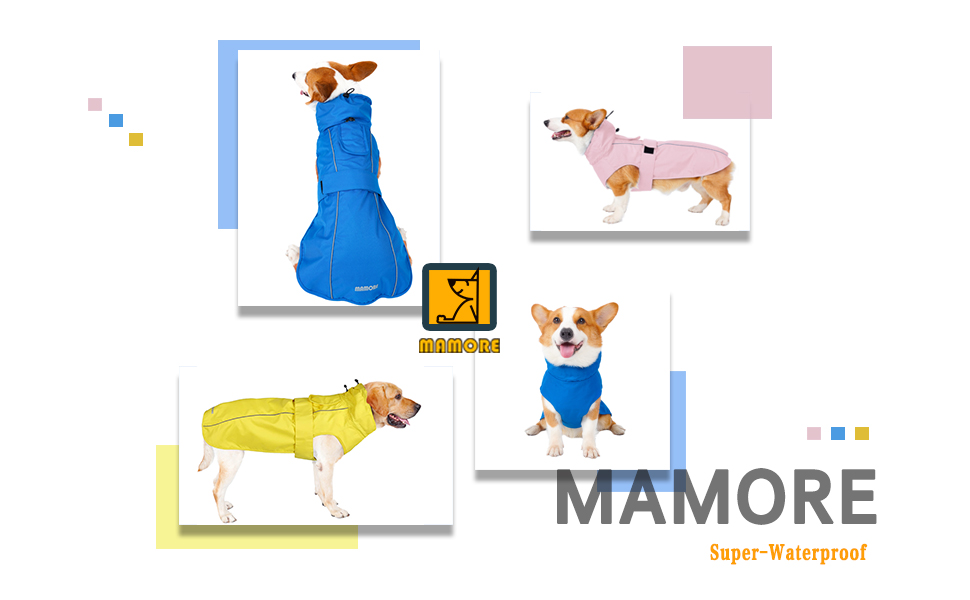 Водонепроникний дощовик для собак, дихаючий, з отвором для повідка, відбиваючий, для маленьких, середніх та великих собак (жовтий та білий, розмір XXXL)