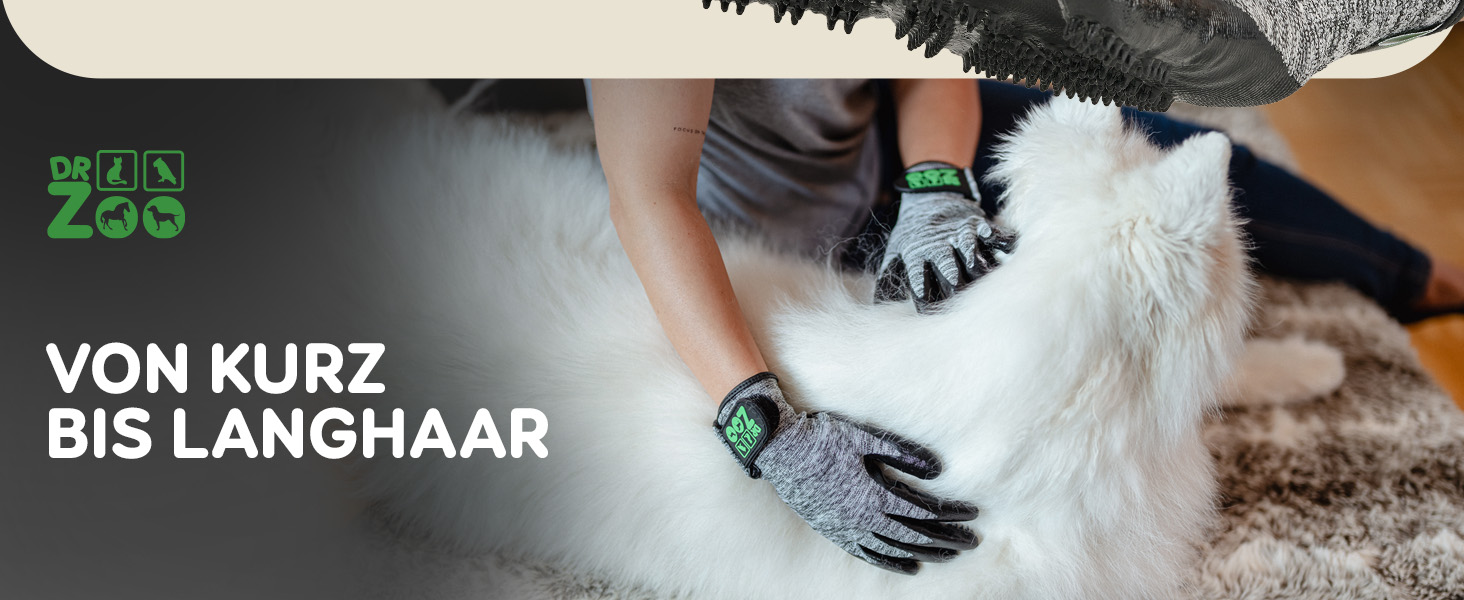 Рукавичка для грумінгу тварин DR Zoo (1 пара, розмір S) – для собак, котів та коней. Ефективне видалення шерсті, м'який дизайн з нопочками, підходить для короткої та довгої шерсті, мокрого та сухого хутра. Підходить для вузьких жіночих рук.