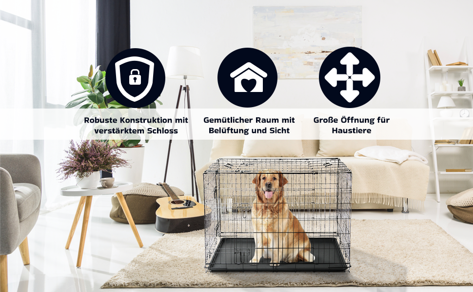 Клітка-переноска для собак, розмір S, чорна, 61x42x48,5 см. Розмірна переноска для собак та інших тварин, складна