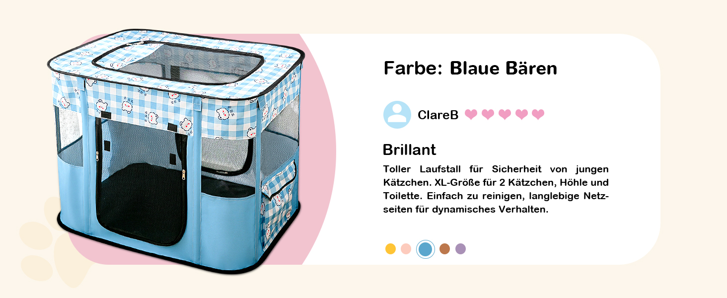 Портативний вольєр для цуценят та котів ALLSOPETS, XXL, для дому, вулиці, подорожей, з сумкою