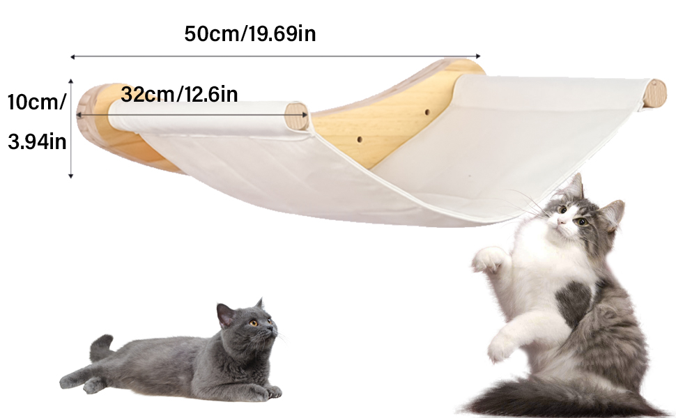 Кішка Wandregale (стійка) Katze Wandhängematte (гамак) Katze Wandbett (ліжко) Katze Wandmöbel (меблі) для котів - для лазіння та відпочинку