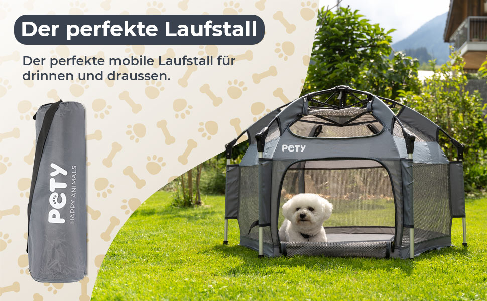 Клітка-переноска для собак Pety - 100x60 см, антрацит. Переноска для собак, вольєр для кемпінгу, вольєр для дому та відпочинку