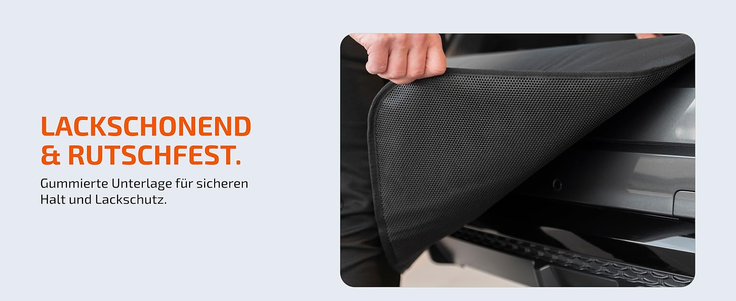 Захист вантажного відсіку LIONSTRONG® – універсальний килимок для багажника авто [з м'якою підкладкою та водонепроникним покриттям] – захист від бруду, подряпин та вологи (100x100 см)