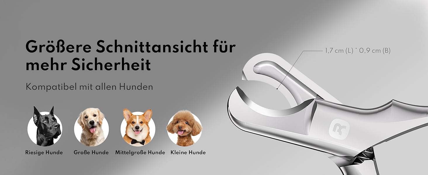 Ножиці для обрізання кігтів собак Homerunpet з мартенситної сталі, професійні ножиці для собак з гострим лезом, неслизькі ручки, ножиці для кігтів собак великих порід, прості у використанні для догляду вдома