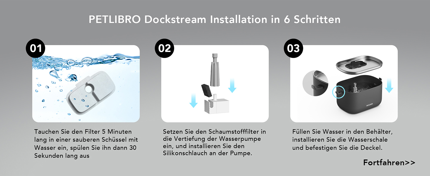 PETLIBRO фонтанчик для котів з акумулятором 5000mAh, бездротовий, тихий (23dB), BPA-free, з двома помпами, чорний
