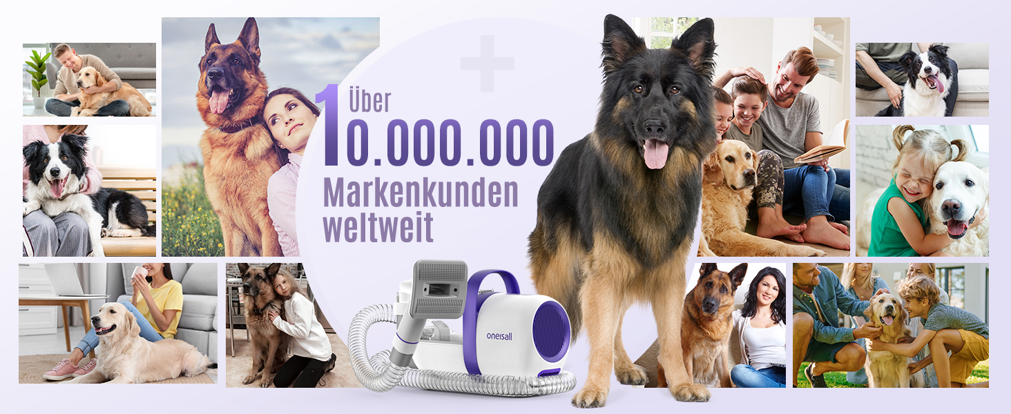 Пилгопоглинач для дому Oneisall з щіткою, потужність 12000Pa, видаляє шерсть тварин, 4 насадки