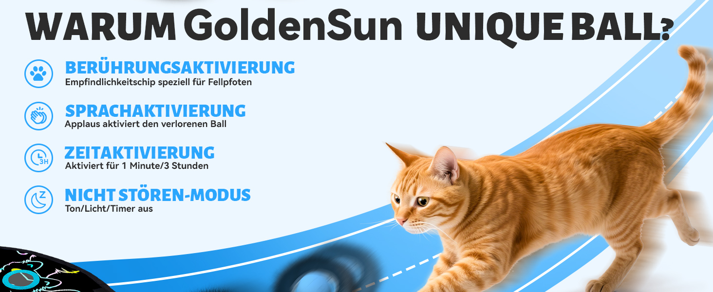 Іграшка для котів GoldenSun: м'ячик з дзижчанням, мишки на килимку, 5-дірковий хованки, блакитний колір