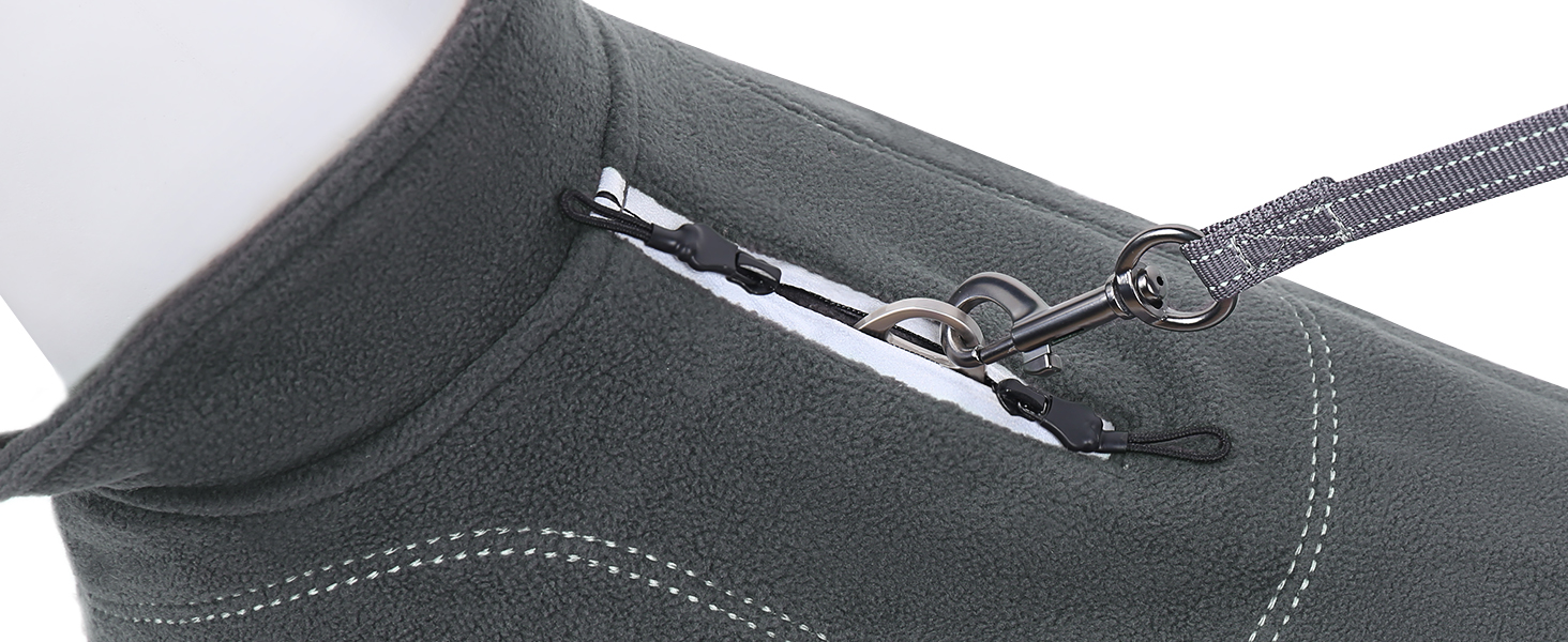 Теплий зимовий пуховик VIVAGLORY для собак, флісова куртка з захистом живота та клямками, світловідбиваючий, регульований, рожевий, S (обхват грудей 45-54 см, шиї ~30 см)