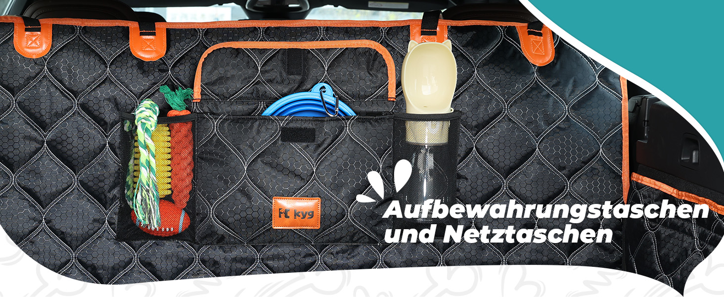 Захисна підстилка для багажника автомобіля KYG для собак, стежка захисна підстилка та ковдра для собак з захистом бокових панелей та краю завантаження – Водонепроникна, стійка до подряпин, для автомобіля та універсалу, Extra Long, 110x215 см