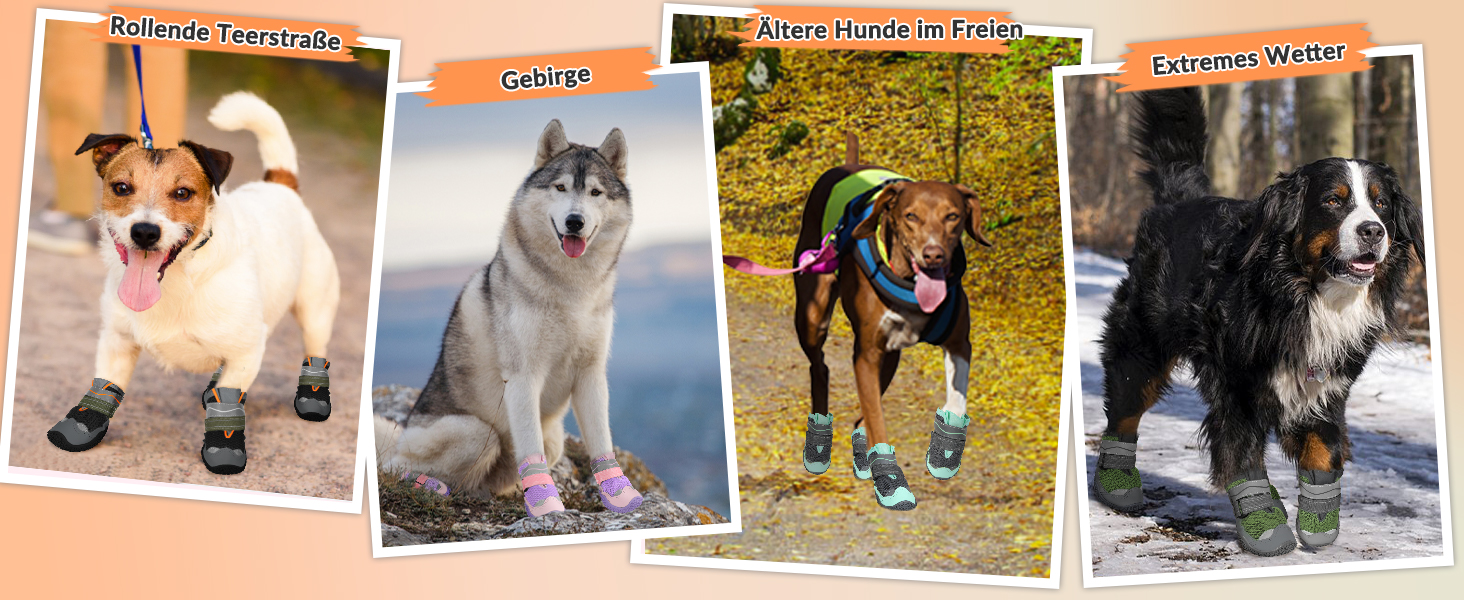 Зручні собачі черевики для захисту лап, 2 шт. - дихаючі, з антиковзкою підошвою та світловідбиваючим кріпленням. Підходять для собак маленьких, середніх та великих порід. Ідеально для спорту та прогулянок на відкритому повітрі (Чорний, розмір 8). Ширина лапи 7.1-7.6 см