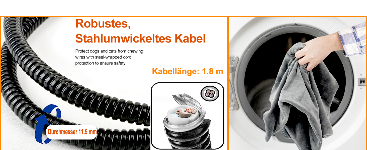 Килимок грілка для тварин 70x45 см: великі собаки, коти, анти-гризучий, з регулюванням температури