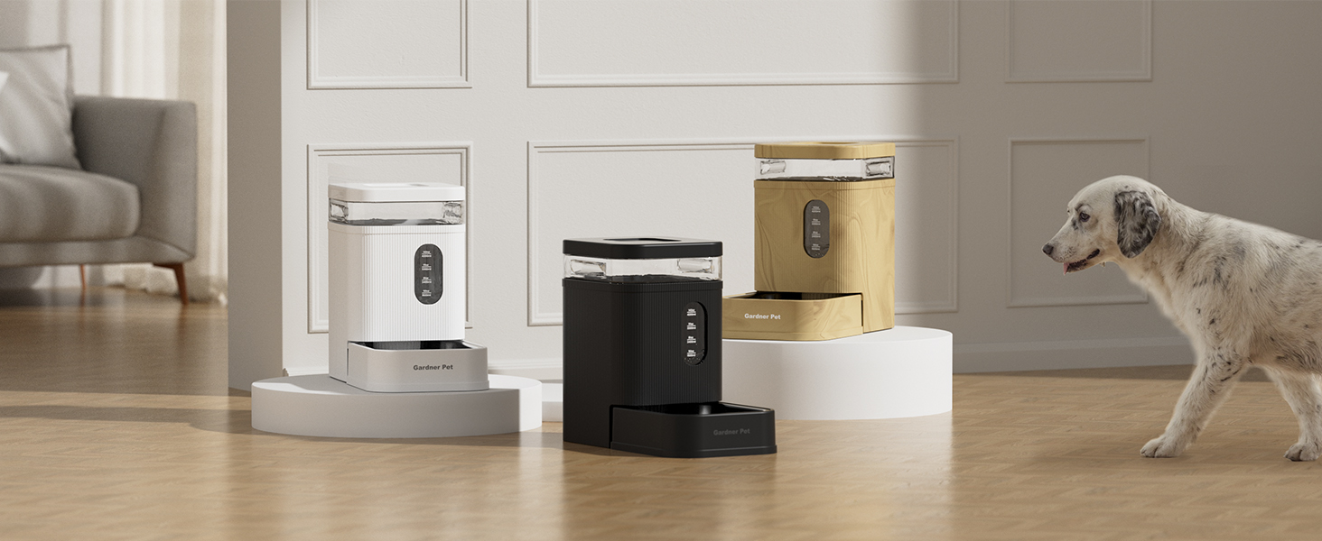 Автоматичний диспенсер води для собак та котів Gardner Pet 6.5L, годівниця, не потребує електрики, з нержавіючою чашею, велика ємність, BPA-free, безшумна, чорний