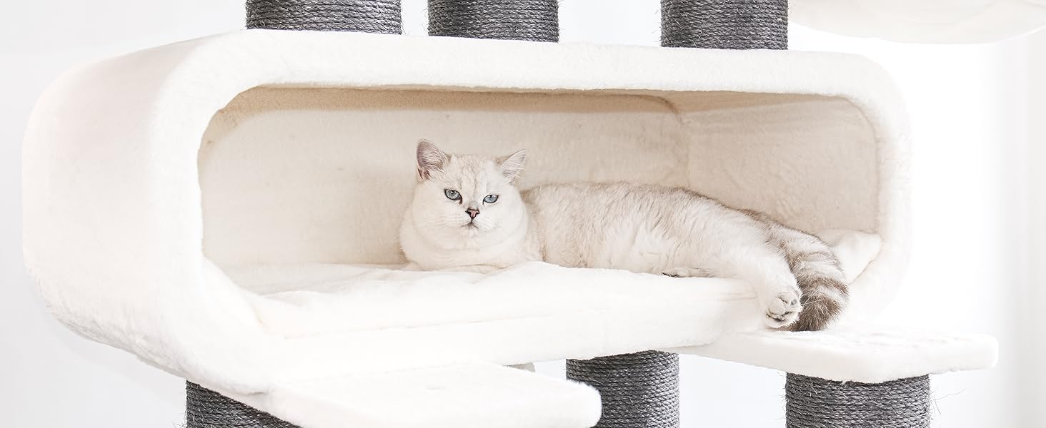 Драбина для котів Petrebels Maine Coon XXL, 210 см, з сизалю, бежева