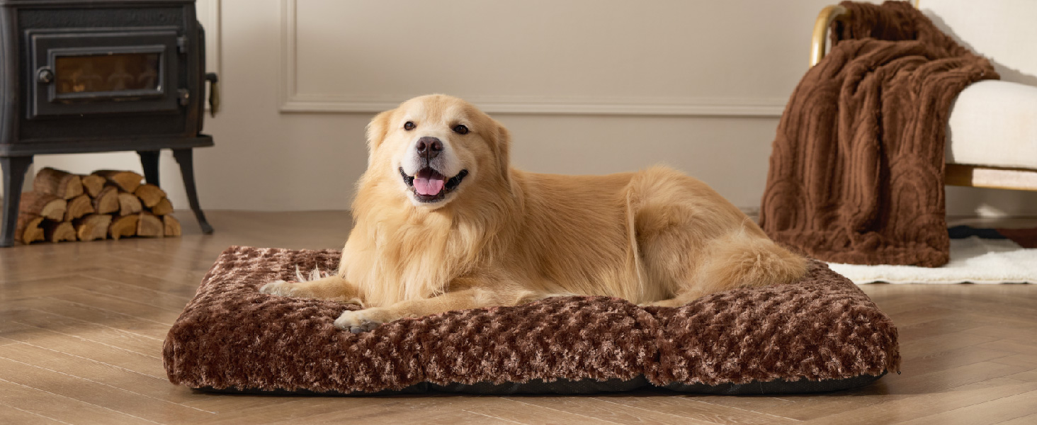 Крісло-лежанка для собак середніх порід BEDSURE - 71x50x7 см, сіре, миюче, з антиковзаючою основою