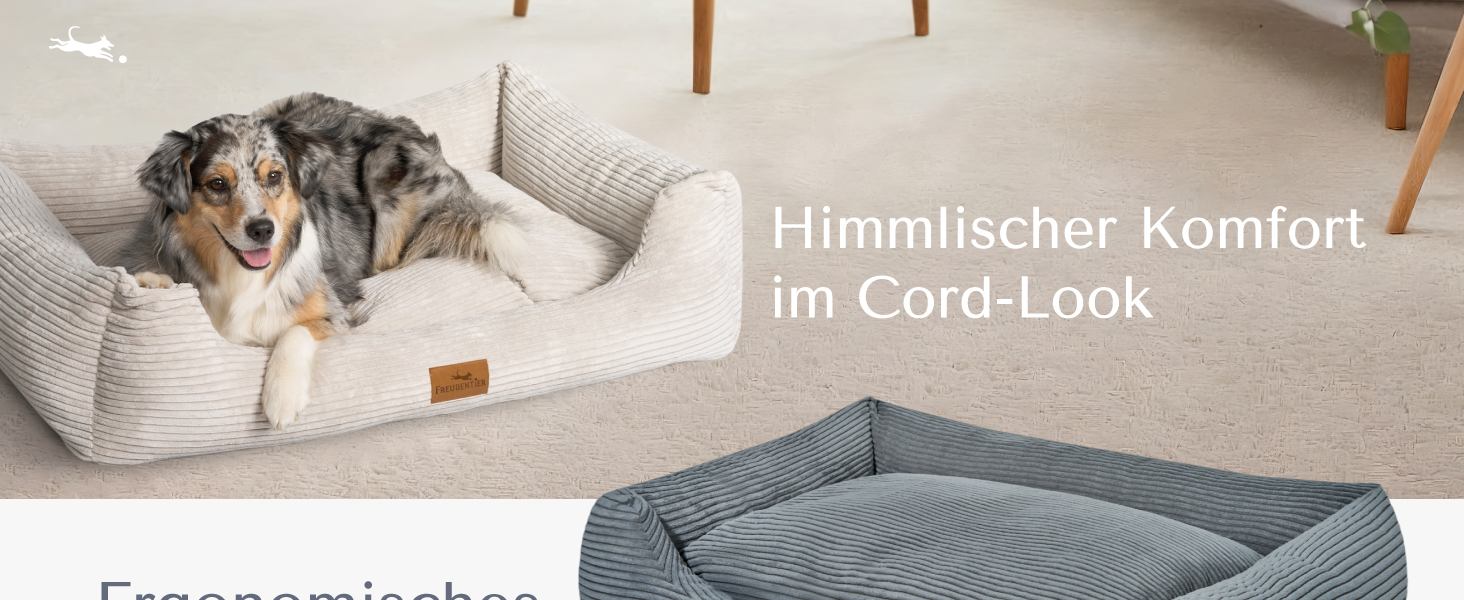 Ортопедичне собаче ліжко Freudentier з корду - миється - знімний лежачий килимок - сертифікат Oeko® TEX - ручної роботи в Європі - для собак маленьких, середніх та великих порід (темно-сірий, L) - 100x70 см