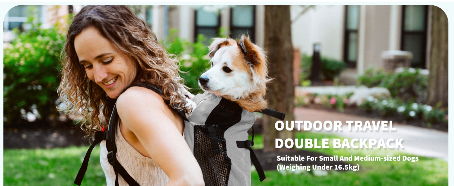 PETCUTE Рюкзак-переноска для собак та котів, сірий, до 10 кг