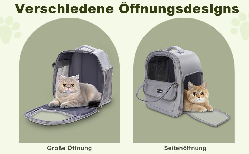 Рюкзак для кота/собаки до 7 кг, дихаючий, з сіткою та страхувальним ремінцем – водовідштовхувальне оксфордське полотно, складаний, для подорожей, ветеринара (сірий)