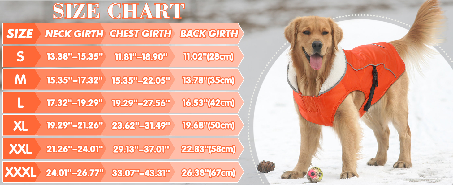 Зимова куртка для собак EMUST, тепла та вітронепроникна, червона, для середніх собак, розмір M