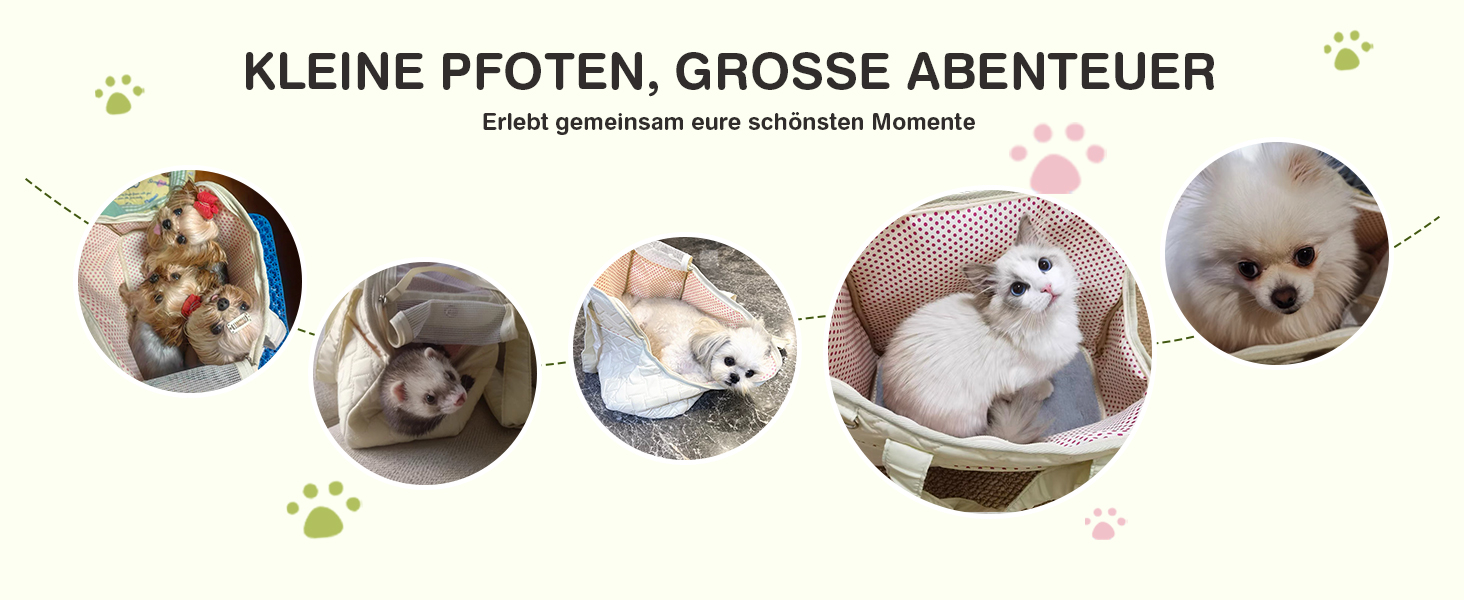 Транспортна переноска для котів та маленьких собак ALLSOPETS, зручна переноска для подорожей, переноска для цуценят з регульованим поводом (Сіра зірка, S)