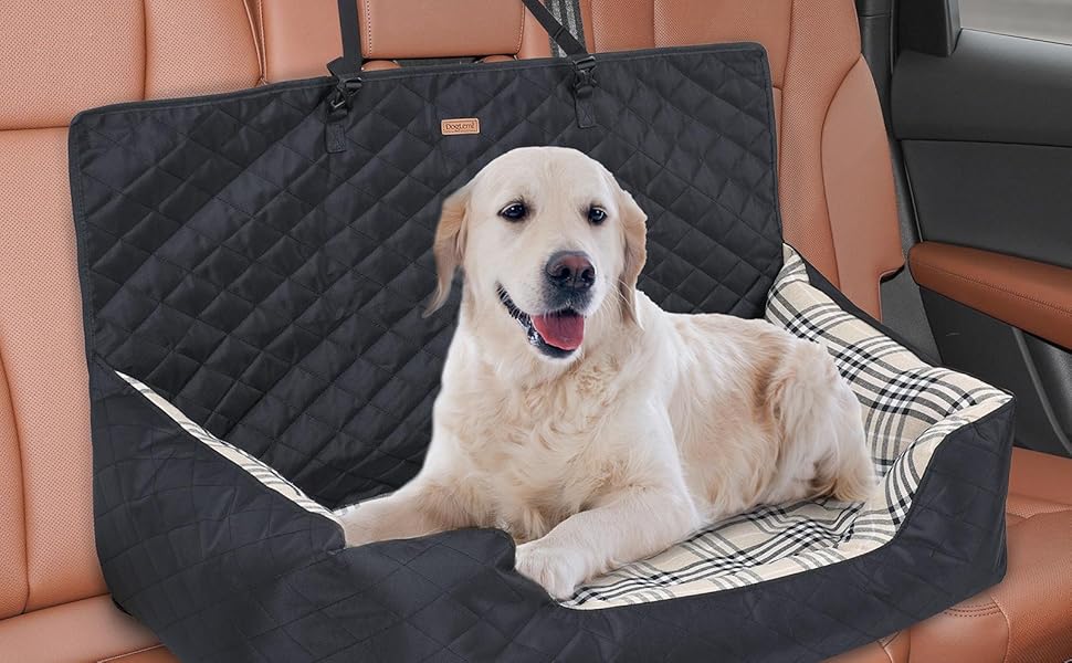 Автокрісло для собак, переноска-клітка для собак, багатофункціональне переносне ліжко для собак - безпечне автокрісло для тварин, для автомобілів, SUV, великих собак, більшості моделей авто