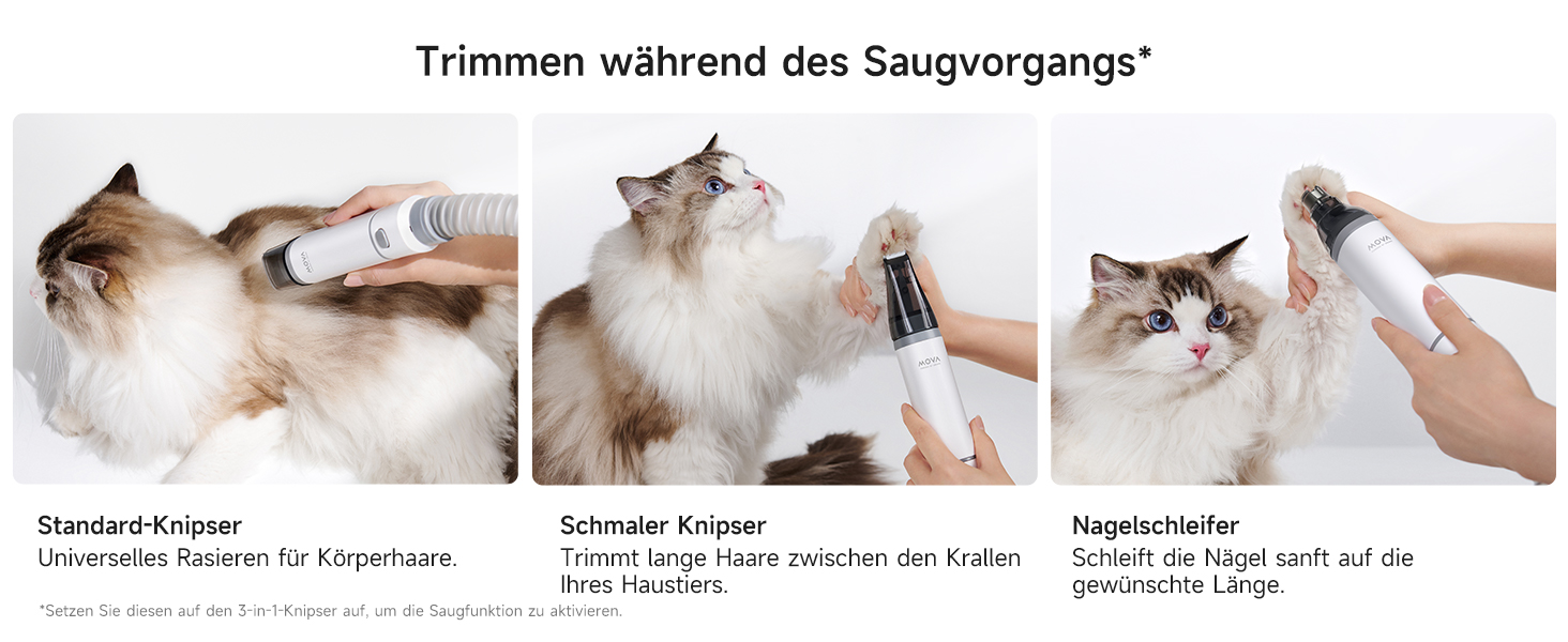 Пылесос для ухода за домашними животными Mova G1 Pro: 7-в-1, 4 уровня мощности, 11kPa, тихая работа