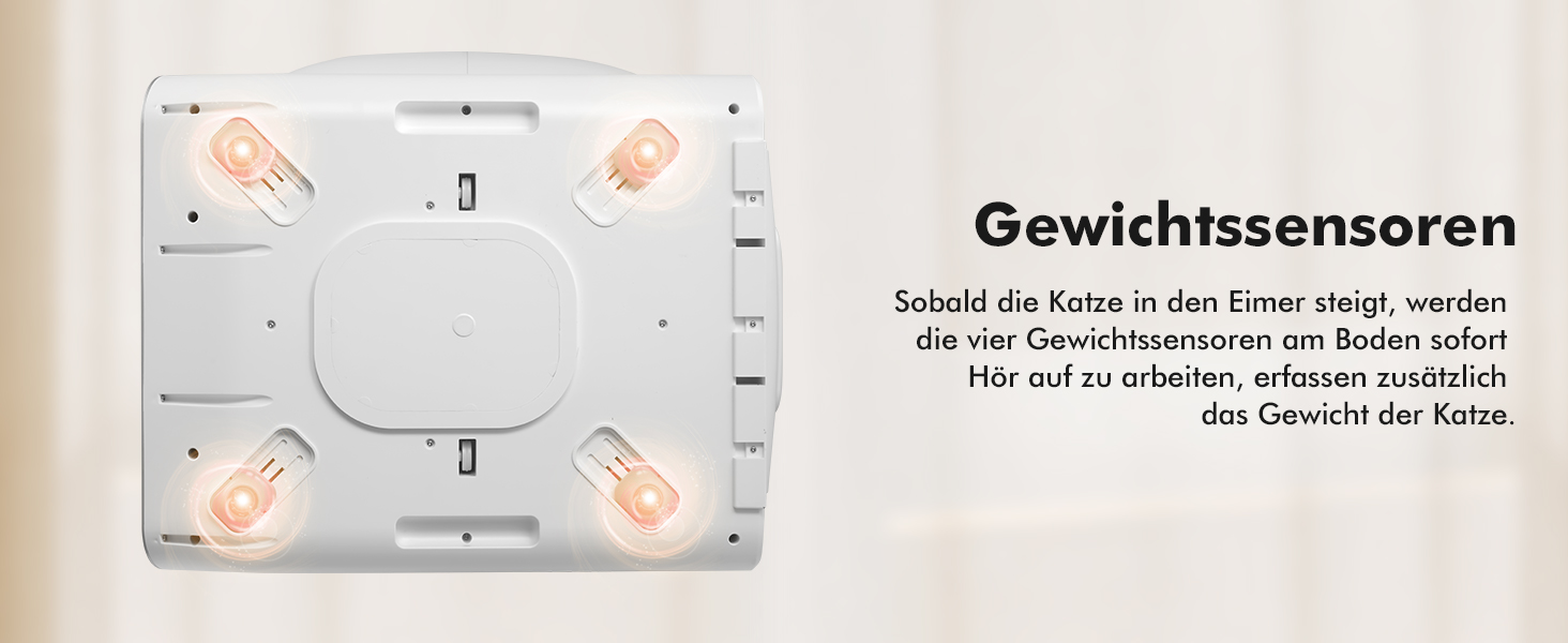 Автоматичний лоток для котів з самоочищенням, 65л, з контролем піску, керуванням через додаток, низький вхід, великий простір, для кількох котів