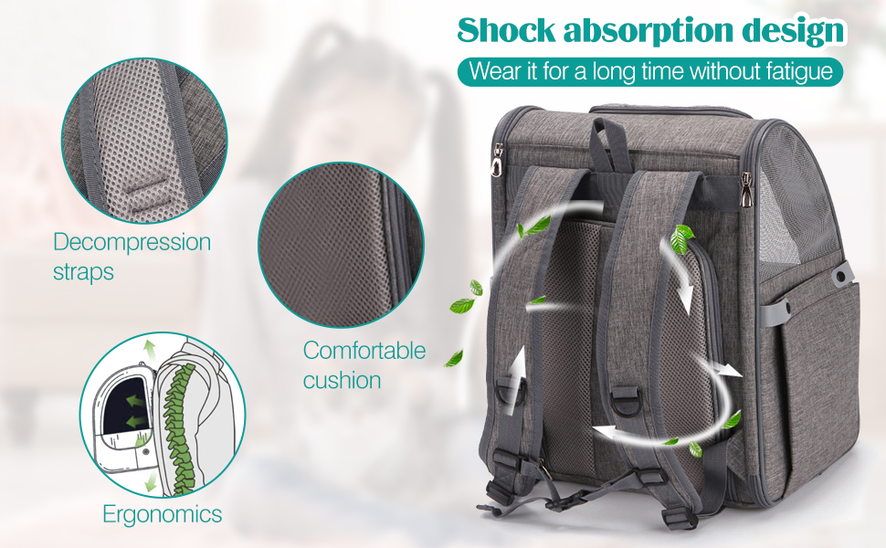 PETCUTE Рюкзак для собак та котів, дихаючий, з внутрішнім ремінком безпеки, розкладний, з бічними кишенями, для маленьких собак та котів, червоний