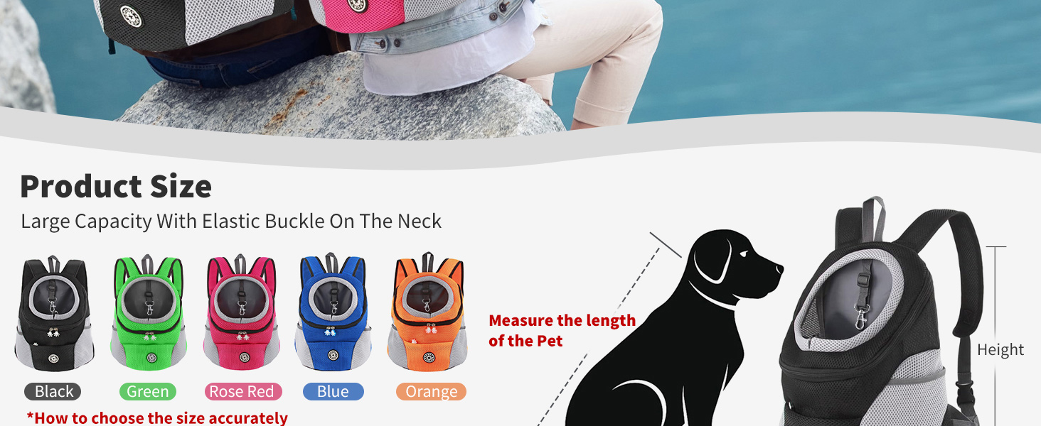 PETCUTE Рюкзак-переноска для собак і котів, чорний, з регульованим ременем, водонепроникним дном та дихаючою передньою кишенею