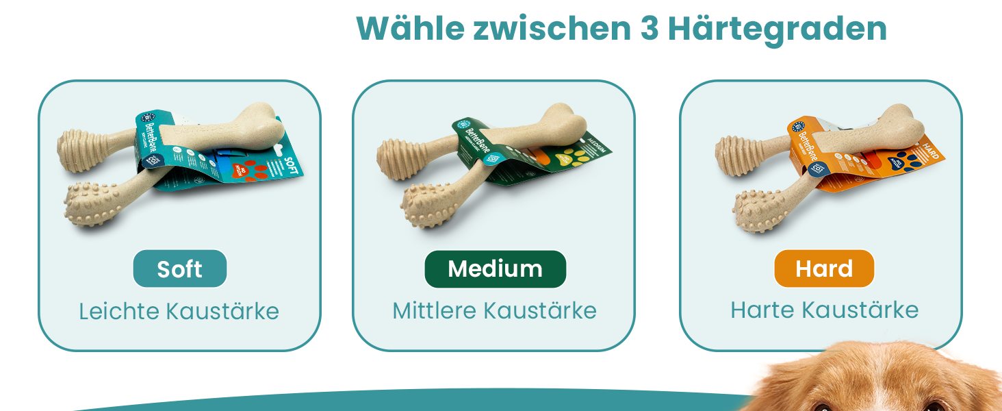 BetterBone – іграшка для собак для жування, велика, надміцна, зі смаком яловичини, безпечна, нейлонова, без ГМО, на основі целюлози, довговічна, не кришиться