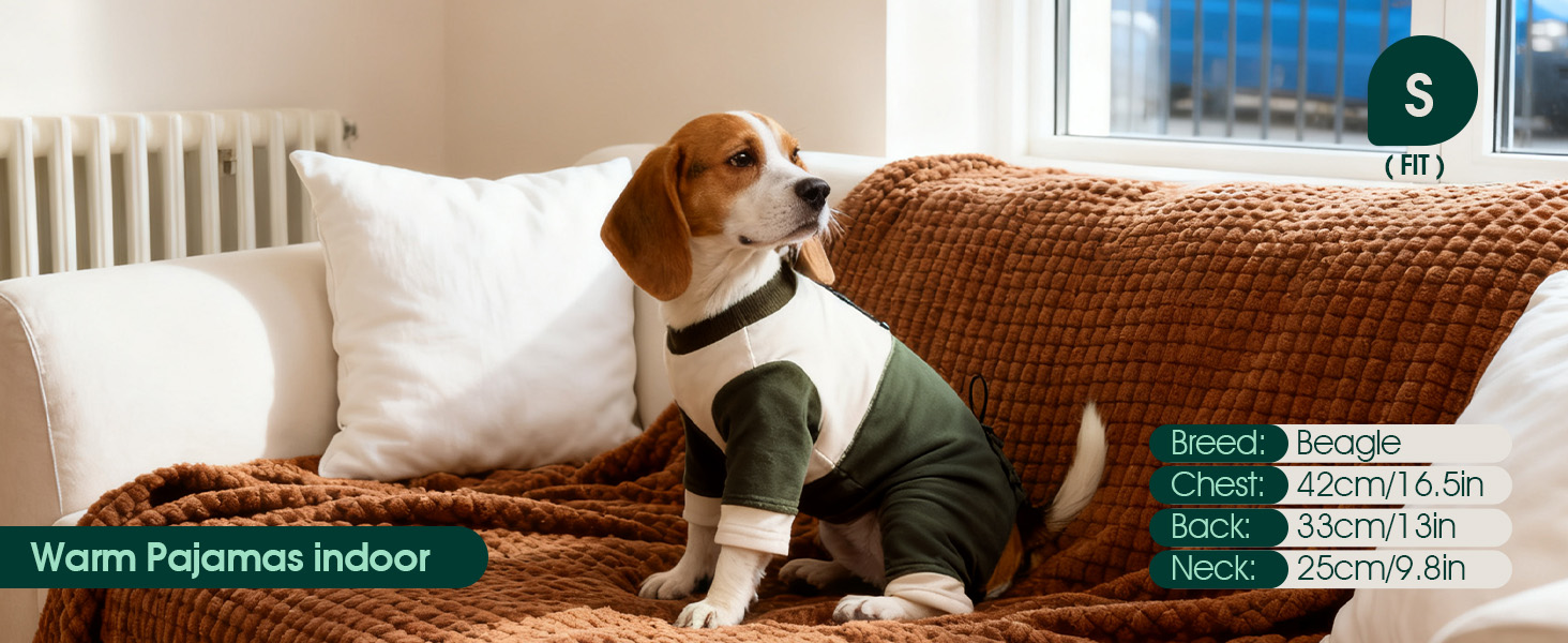 Теплий флісовий костюм для собак Kuoser, зимовий одяг для маленьких собак, зелений, розмір S