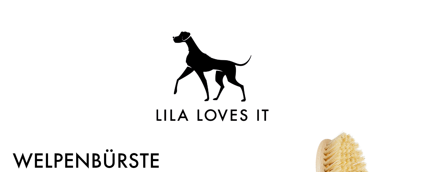 Щітка для собак з довгим волоссям Lila Loves It – з металевими закругленими щетинками, веганська, з бука з екологічного лісового господарства, Made in Germany