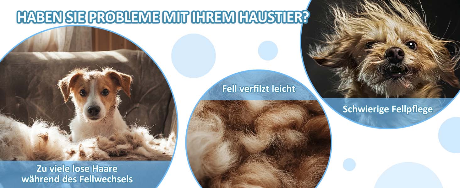 Набір гребінців для котів та собак 3 в 1, для видалення підшерстка, шерсті та розплутування, з масажною насадкою, підходить для довгошерстих та короткошерстих тварин