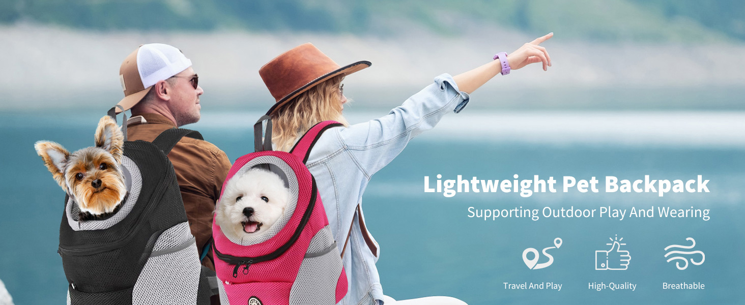 PETCUTE Рюкзак-переноска для собак і котів, блакитний, з регульованим ременем, водонепроникним дном та дихаючою передньою кишенею