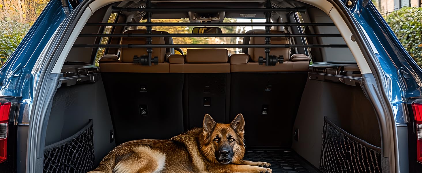 Сітка для багажника автомобіля для собак, універсальна, 32-55см * 80-145см, без повторного монтажу