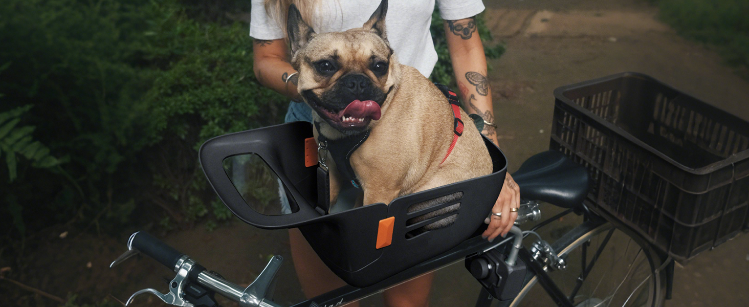 Корзина для собак на велосипед DAISTERN, до 12 кг, водонепроникна, міцна, для малих та середніх собак
