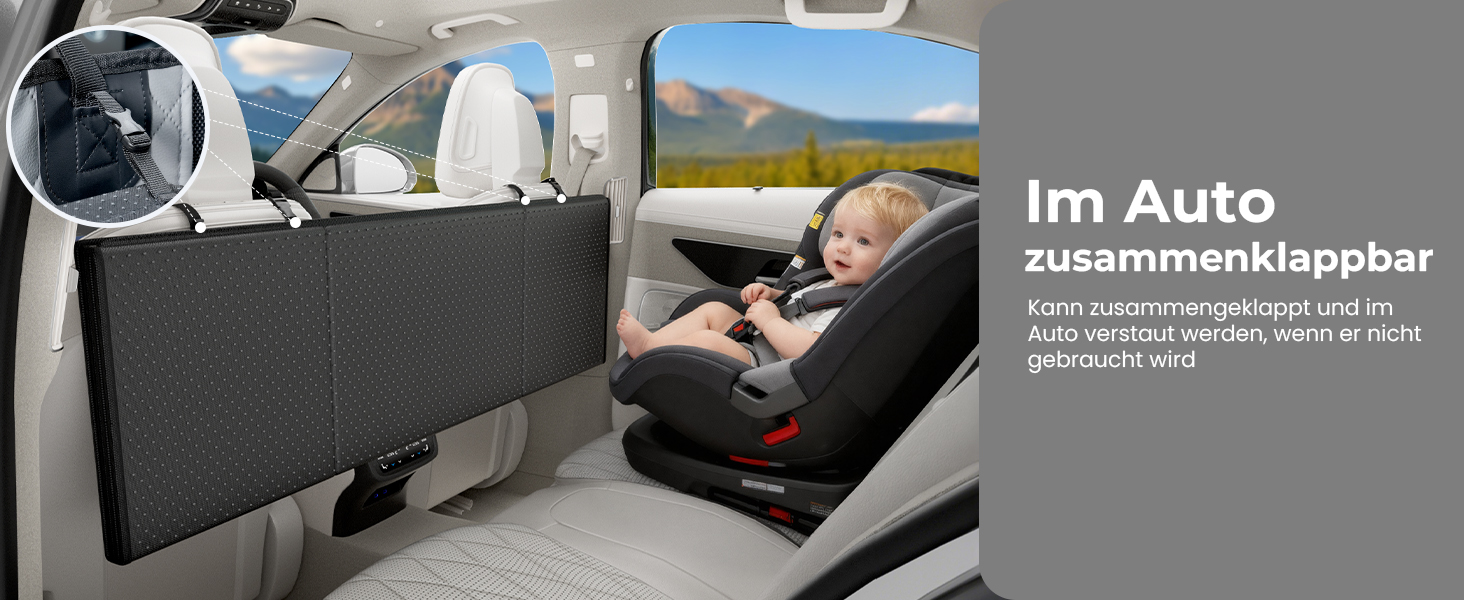 Плед для собак у машину Pecute з жорсткою основою, 133*62 см, сірий. Захист сидіння, антиковзаюча поверхня, до 150 кг. 3-в-1: збільшення сидіння, чохол, сітка для собак. Водонепроникний, антицарапин, текстура софи.