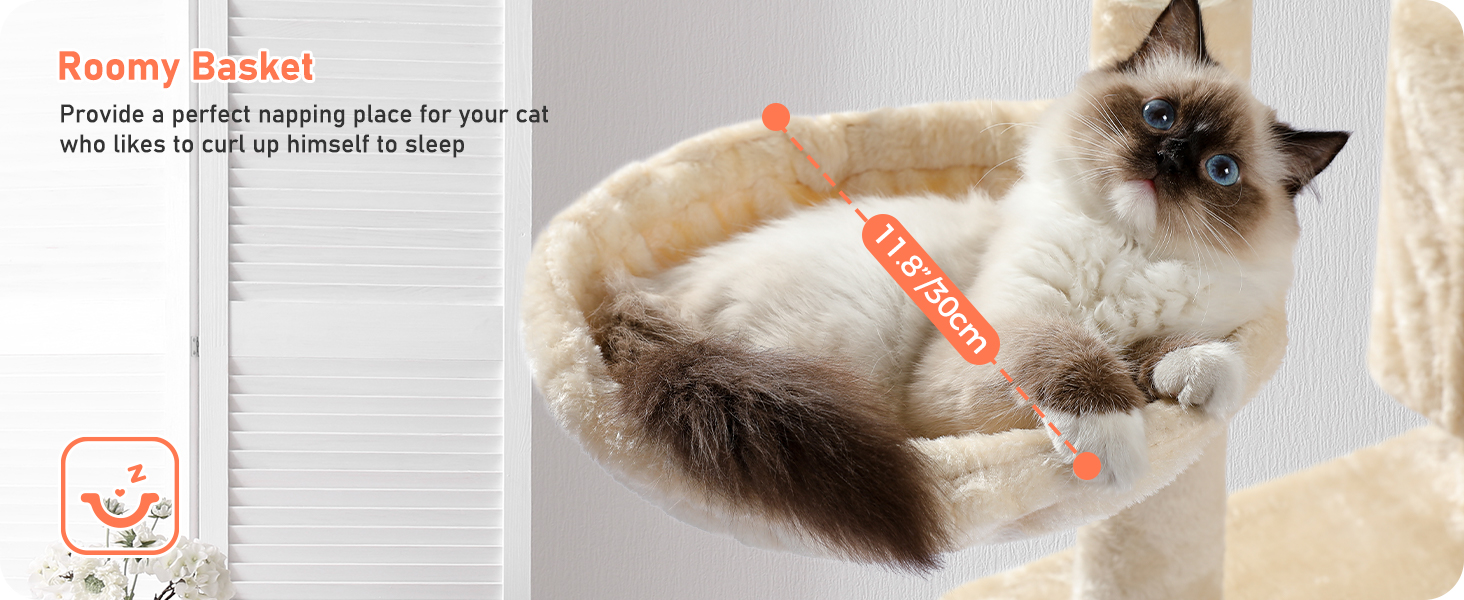 Кігтеточка PETEPELA 143 см з знімним подушкою, кігтеточними стовпчиками, двоповерховим будиночком для котів – велика, для великих котів, зелена (бежева)