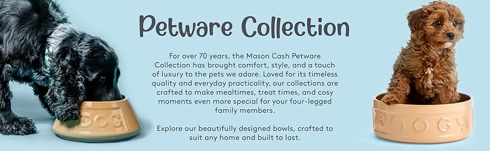 Миска для собак Mason Cash Cane Keramik для повільного годування, кераміка, підвищені борозни, для здорового травлення, довговічна, придатна для миття в посудомийній машині, для собак маленьких, середніх та великих порід