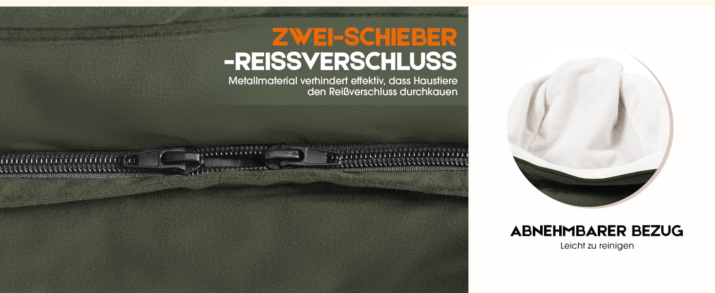 Ортопедичне ліжко для собак XL, корзина для собак, що стирається, з яєцевидною піною, вологостійкий диван для собак з неслизьким дном та чотиристоронньою подушкою (91x61x18 см, оливковий)