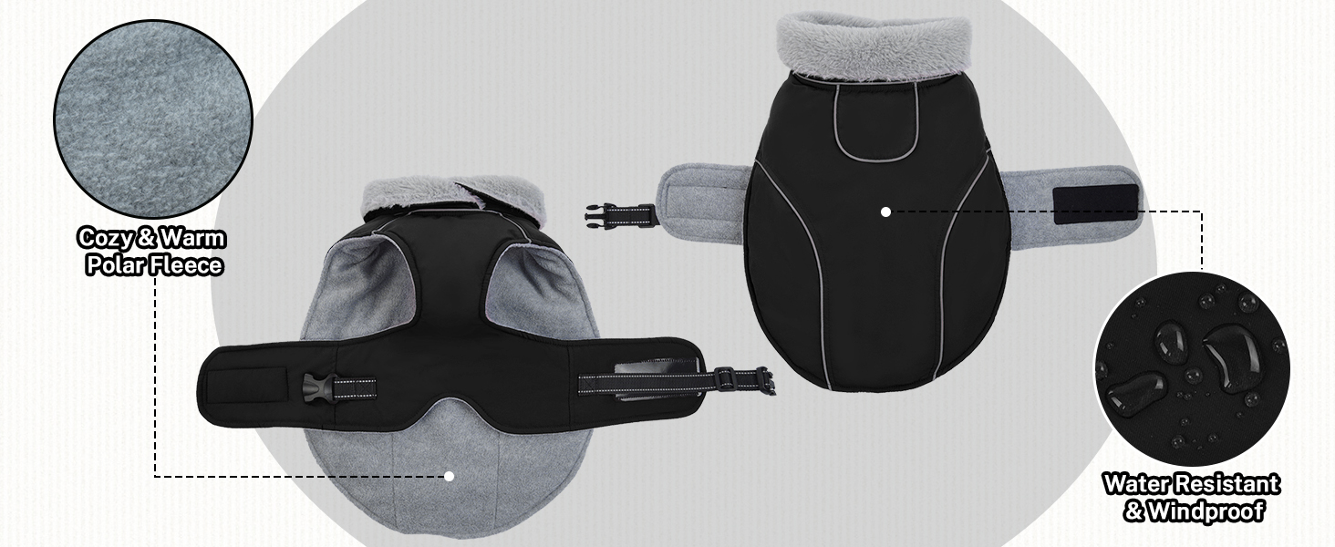 Водонепроникний зимовий одяг для собак, тепла вітрозахисна куртка для собак, антисні захисний костюм для мисливських собак (червоний, XL) XL B-Red