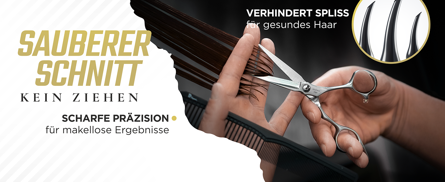 Професійна фризьорська ножиці Fagaci 6 дюймів з японської сталі для точного зрізу волосся, ножиці для волосся з лезами гострого як бритва, довговічні