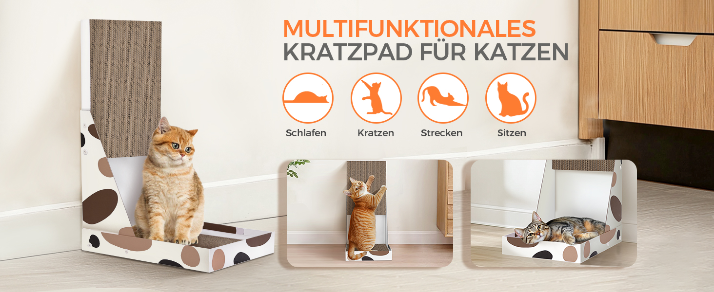 Котячий когтетопка ComSaf L-подібної форми, 64 см, з картону, для кішок, когтеточка, аксесуари для котів, когтеточки, котячі меблі